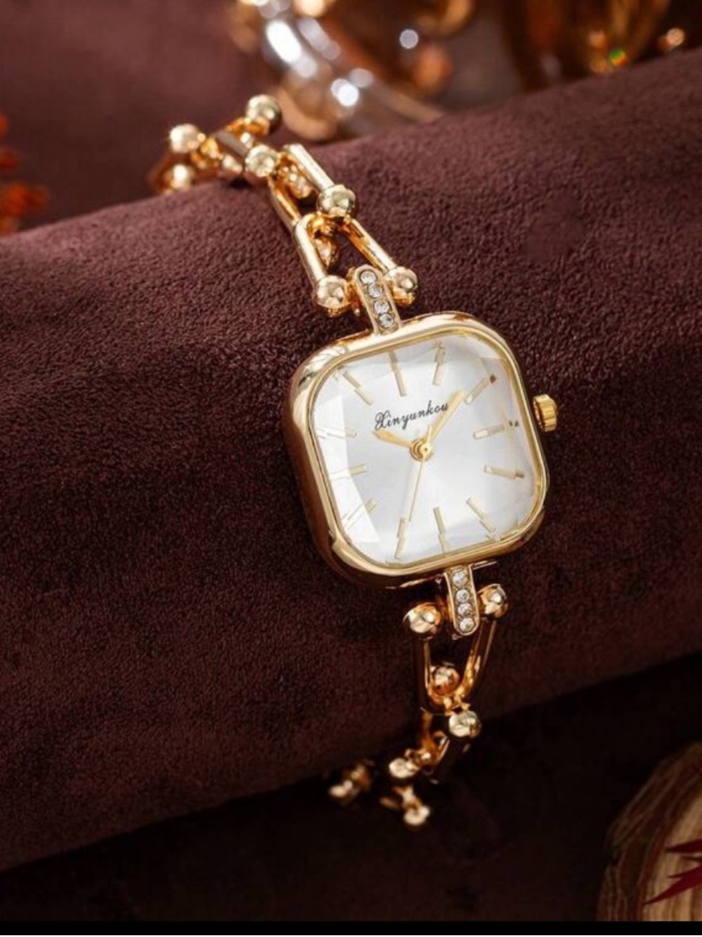 Imperial Gold Crystal Link Watch